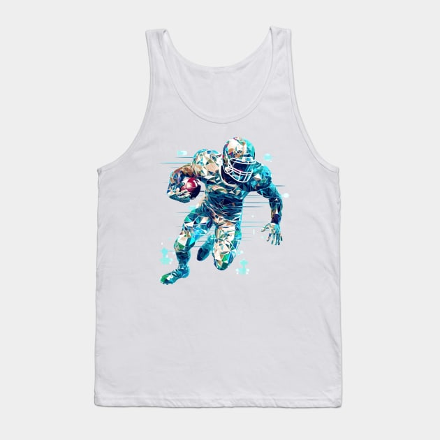 American Football Sport Game Champion Competition Abstract Tank Top by Cubebox